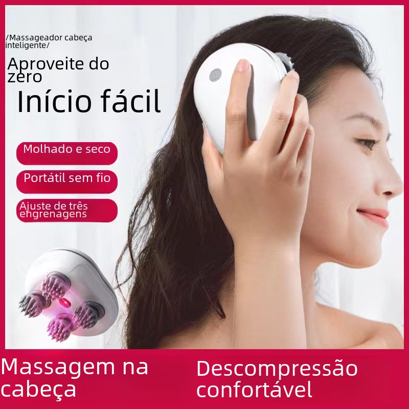 Mini Smart Electric Scalp Massager with Red Light